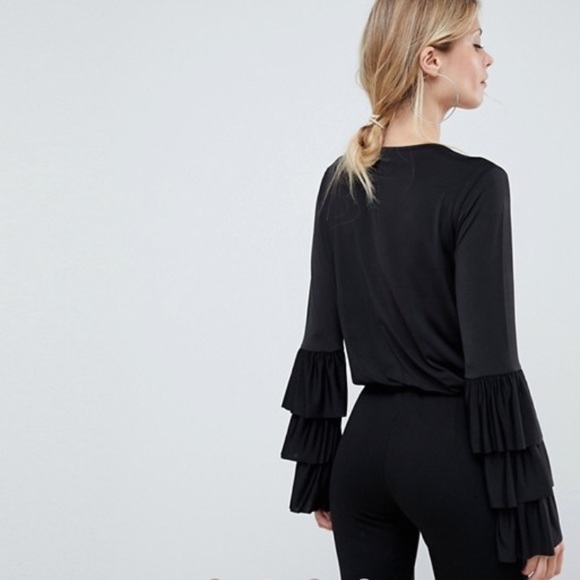 ASOS Frill Sleeve Top - Picture 2 of 6